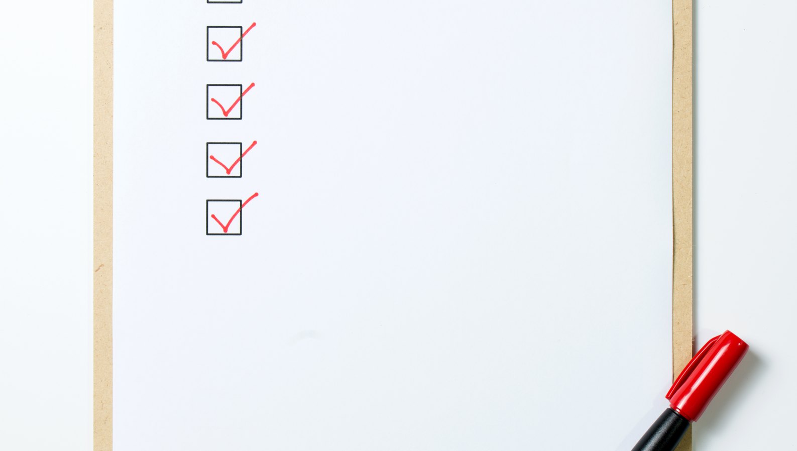 A checklist on a clipboard for planning a parents care